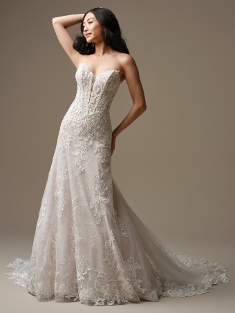 Maggie Sottero Style #Farrah #0 default Ivory over Soft Blush Pewter Accent thumbnail