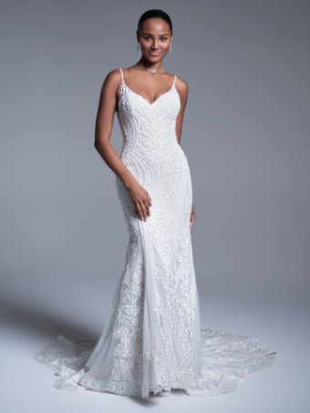 Sottero and Midgley Style #Bailey 22SK903A01 #3 Ivory over Nude (gown with Natural Illusion) thumbnail