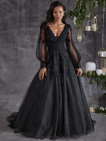 Maggie Sottero Style #Alexandria #2 Black Ivory Ivory/Misty Mauve thumbnail