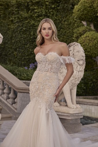 Casablanca  Bridal Style #2495 #2 Ivory/Nude/Silver thumbnail