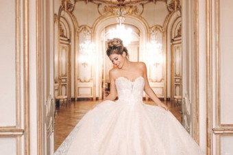Disney Fairy Tale Weddings Style #D363 Cinderella #2 Ivory/Nude thumbnail