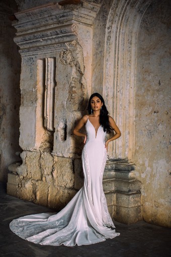 Allure Bridal Style #F307 #4 Almond/Champagne/Ivory/Nude thumbnail