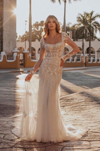 Allure Bridal Style #E355 #0 default Light Pink/Ivory thumbnail