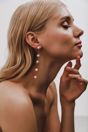 Heirloom Bridal Company Style #Claire Earrings #0 default Gold thumbnail