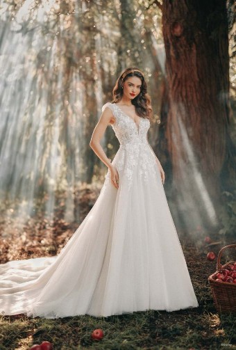 Disney Fairy Tale Weddings Style #Snow White D417 #0 default Desert/Ivory/Champagne/Nude thumbnail