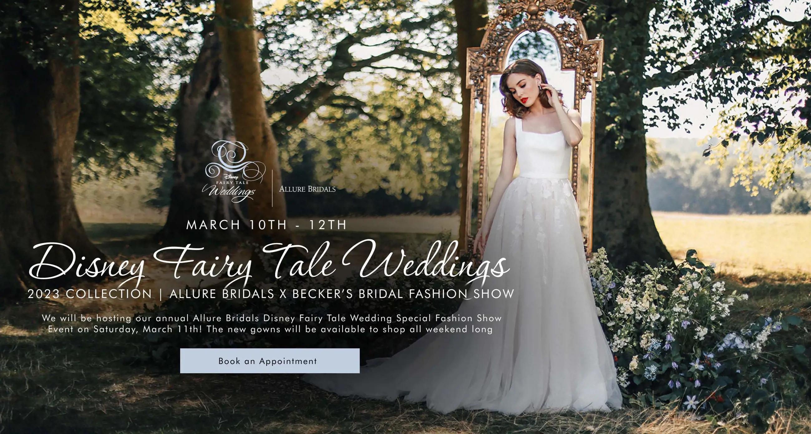 "Disney Fairy Tale Weddings" banner for desktop