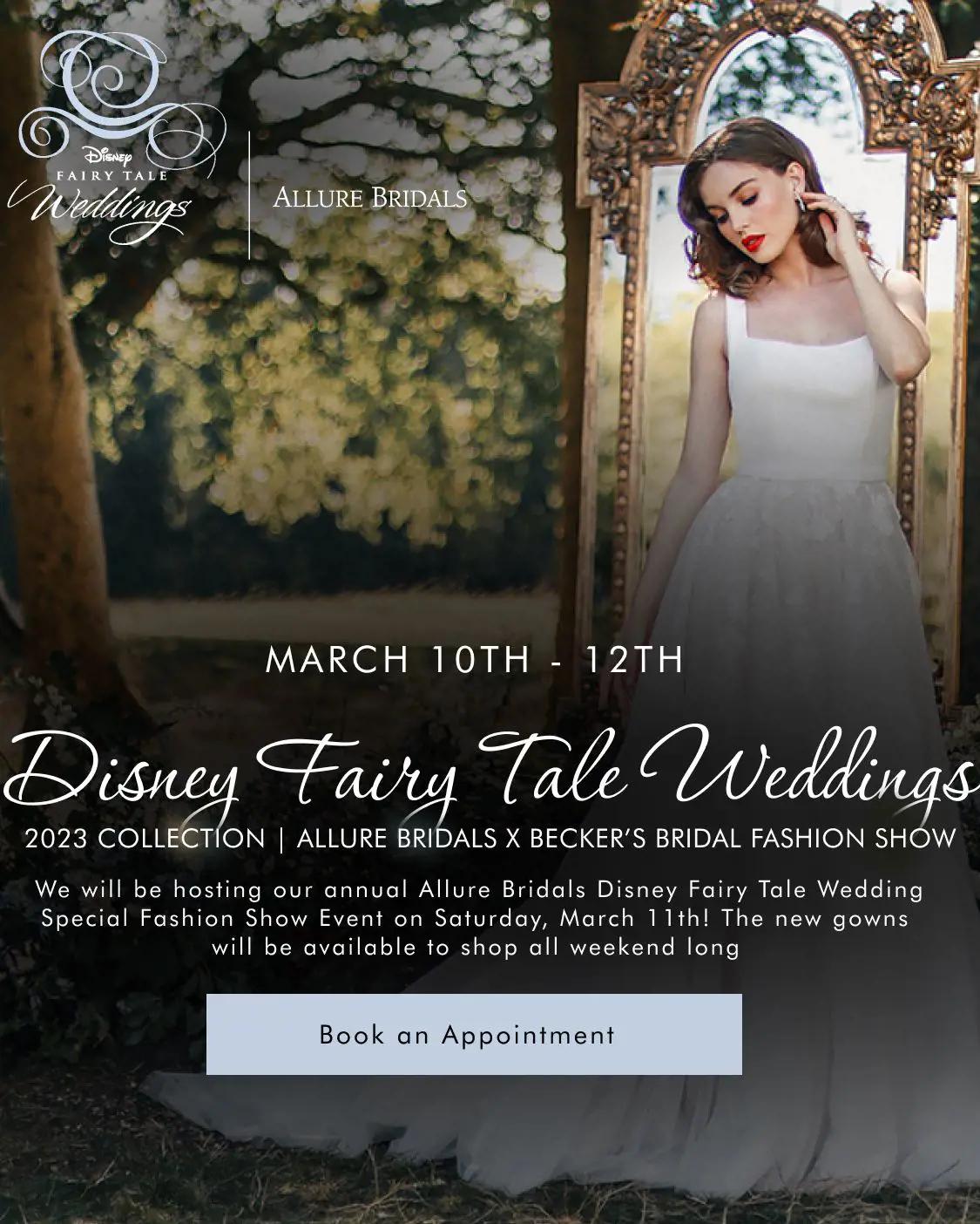 "Disney Fairy Tale Weddings" banner for mobile
