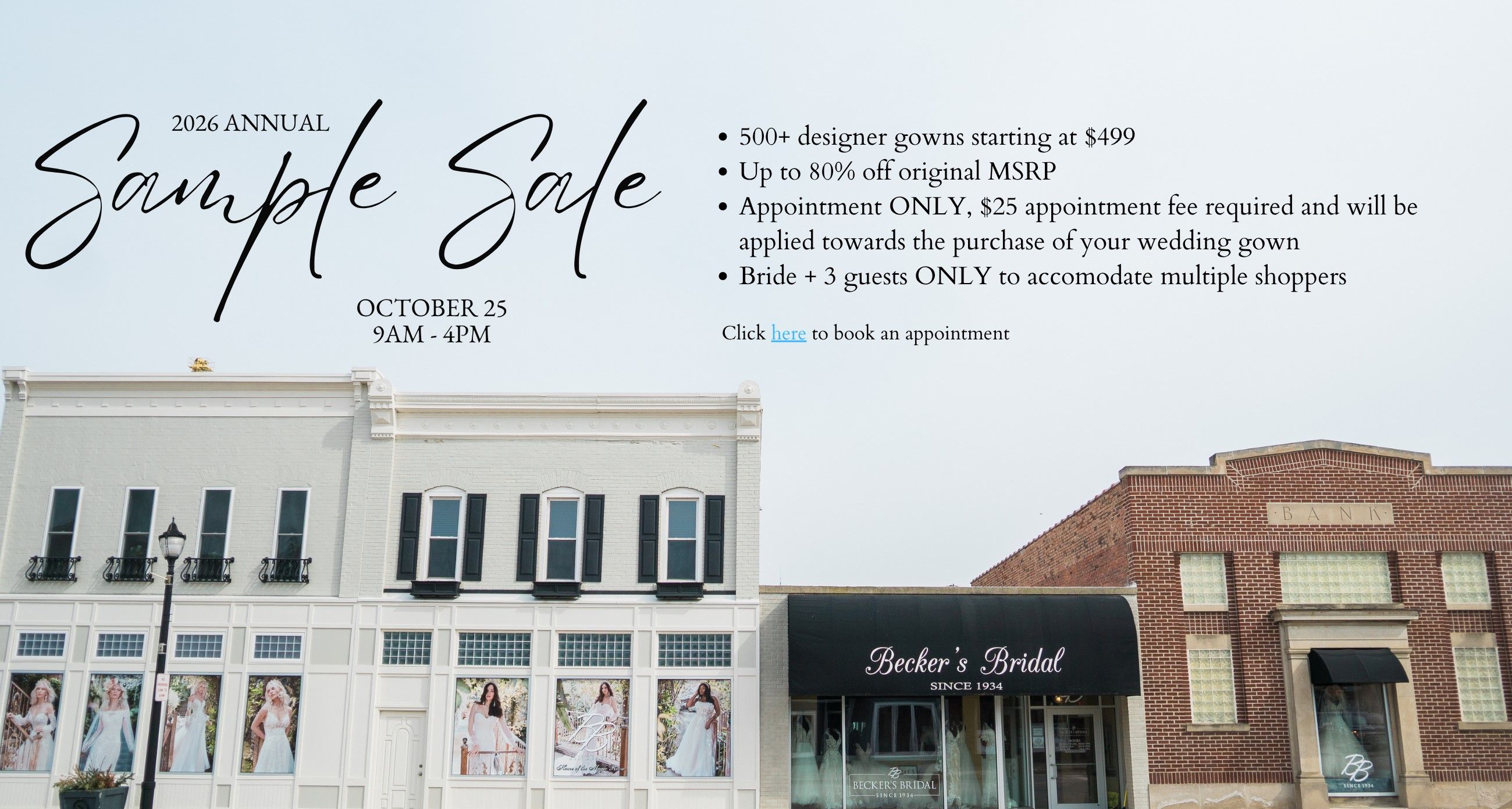 sample sale desktop banner