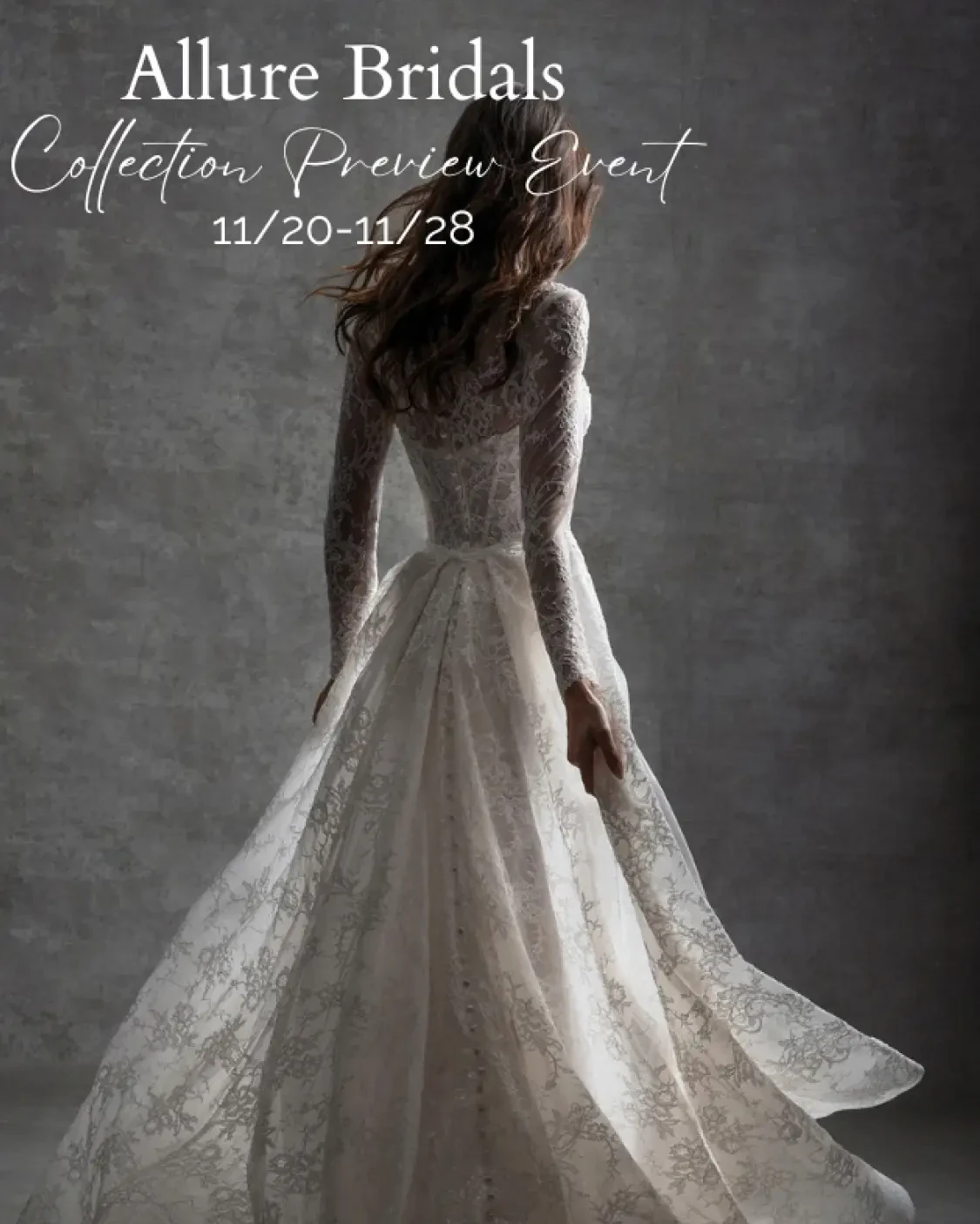Allure Bridals Trunk Show Banner for Mobile