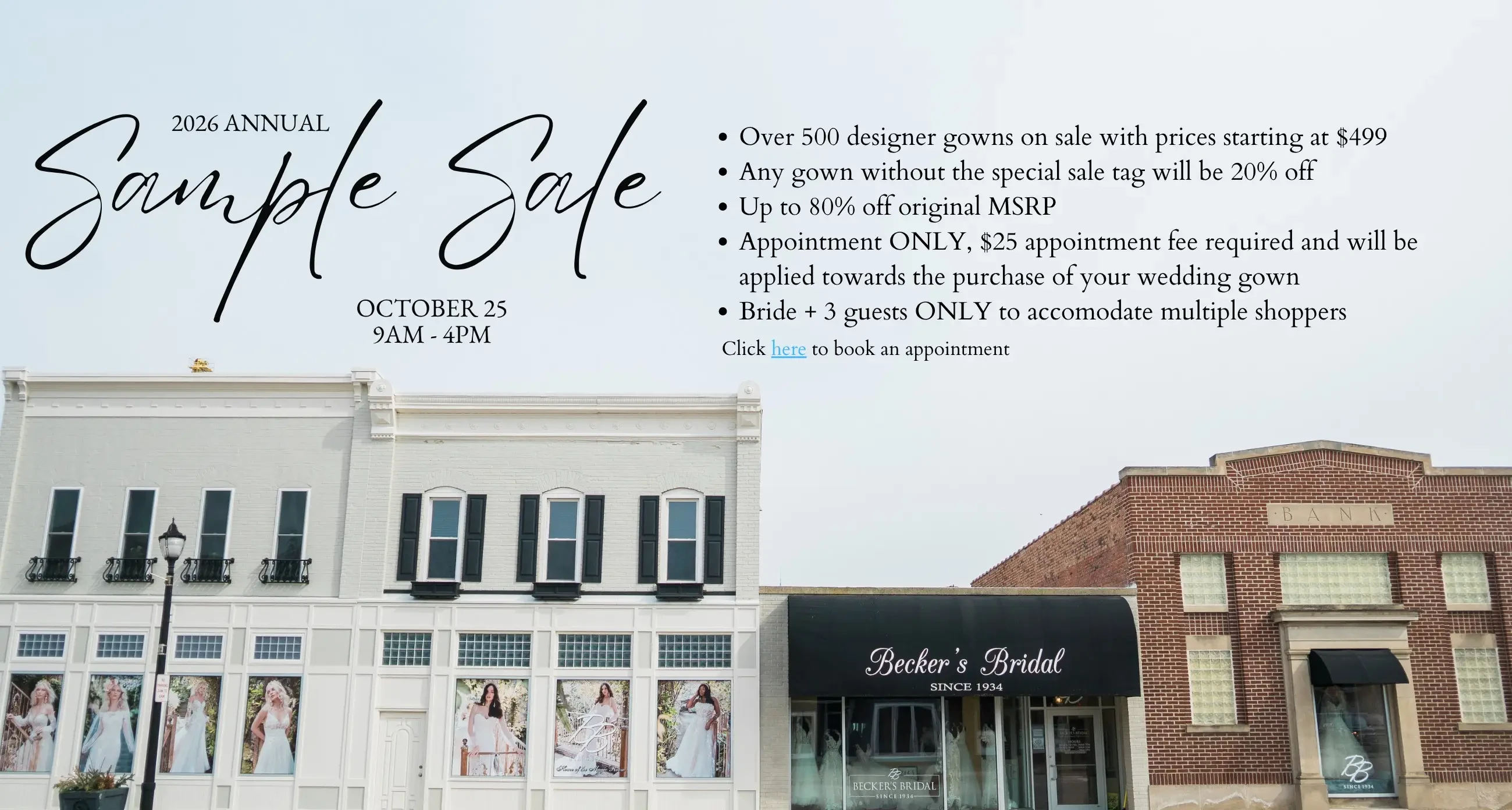 sample sale desktop banner